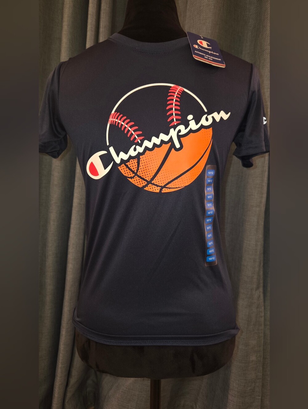 Champion Boys' C-Sport Basketball/Baseball Hybrid Performance Tee (Size Medium
